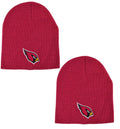Official National Football League Fan Shop Authentic NFL Cuffless Beanie Knit Hat 2-pack 