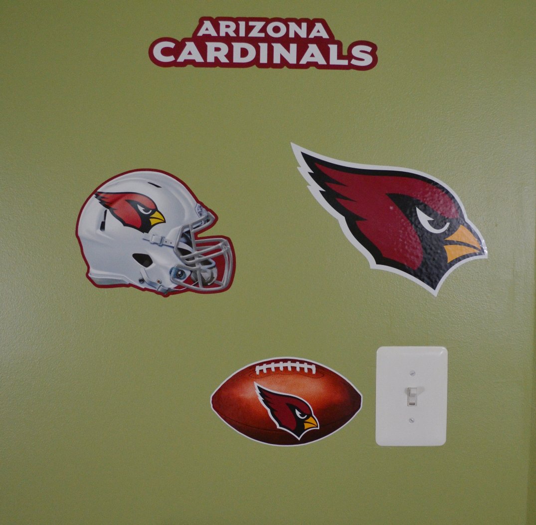 Official National Football League Fan Shop Licensed NFL Shop Multi-use Decals (Arizona Cardinals)