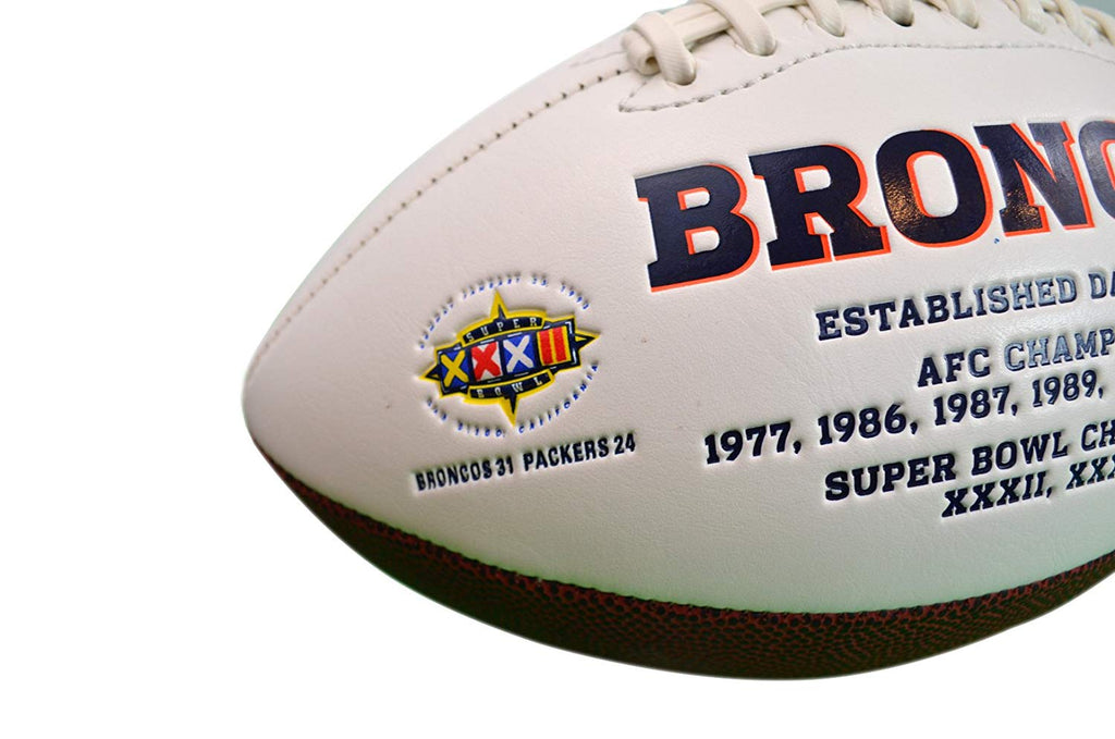 Jarden Sports Licensing/Pro-Mold Official National Football League Fan Shop Authentic NFL Signature Series Super Bowl Ball and Display Case. Great Collectible Bundle for the office or Man Cave