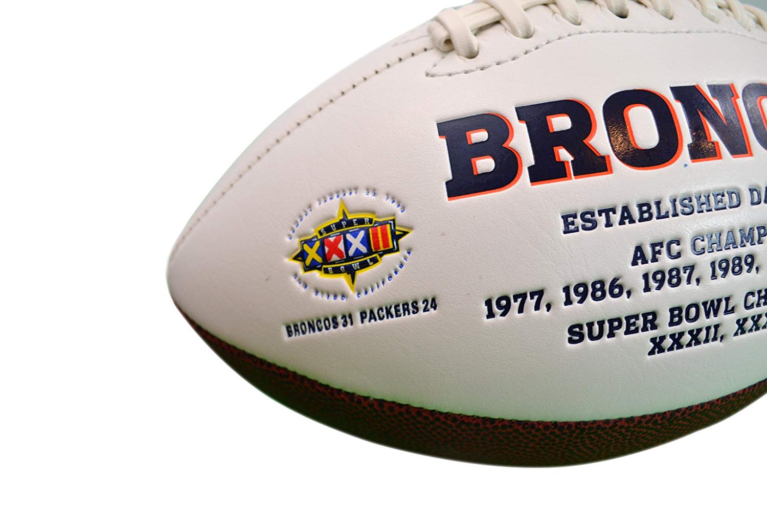 Jarden Sports Licensing/Pro-Mold Official National Football League Fan Shop Authentic NFL Signature Series Super Bowl Ball and Display Case. Great Collectible Bundle for the office or Man Cave