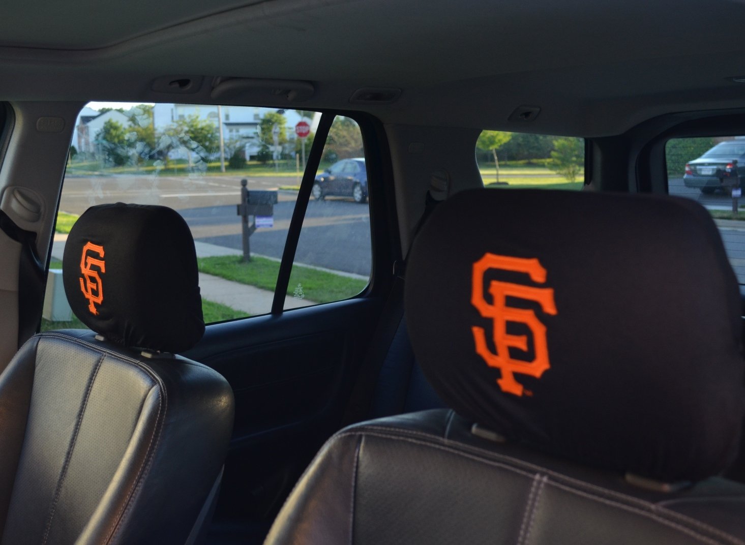 Team ProMark Official Major League Baseball Fan Shop Authentic Car Truck Auto MLB Headrest Cover (San Francisco Giants)