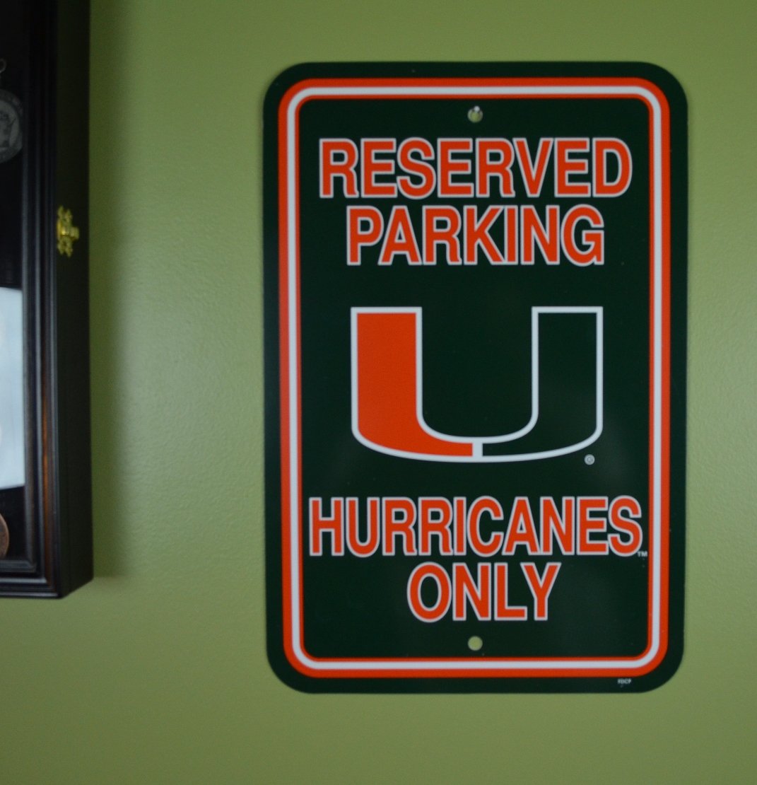 NCAA Official National Collegiate Athletic Association Fan Shop Authentic Parking Sign. Stake Your Territory with This Sign. Great for The Office or Man Cave.