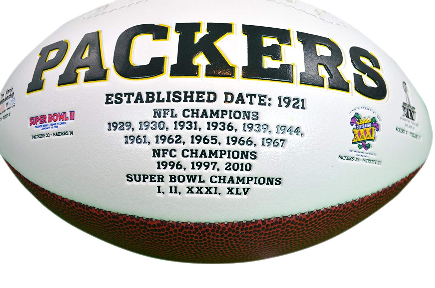 Jarden Sports Licensing/Pro-Mold Official National Football League Fan Shop Authentic NFL Signature Series Super Bowl Ball and Display Case. Great Collectible Bundle for the office or Man Cave