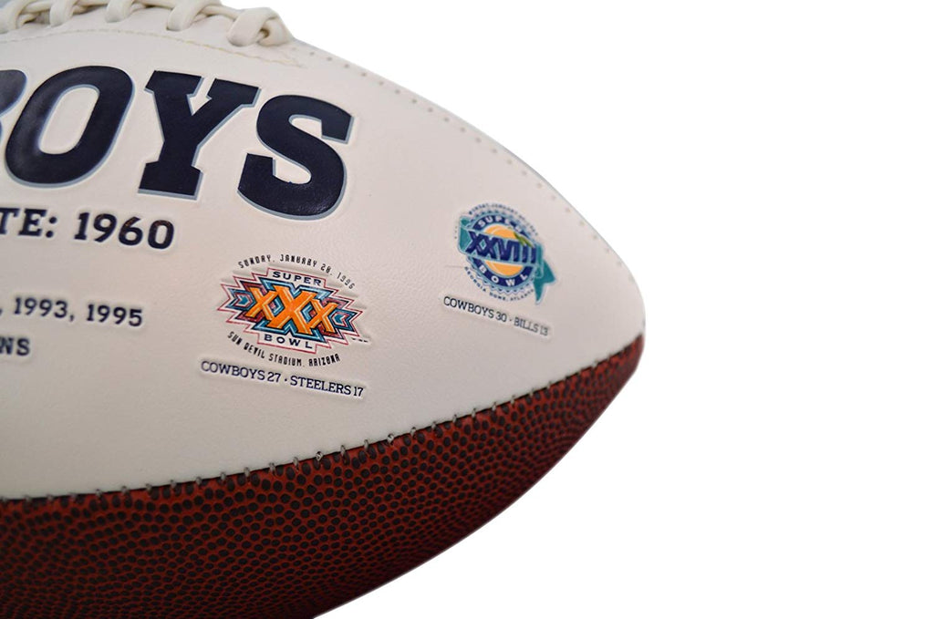 Jarden Sports Licensing/Pro-Mold Official National Football League Fan Shop Authentic NFL Signature Series Super Bowl Ball and Display Case. Great Collectible Bundle for the office or Man Cave