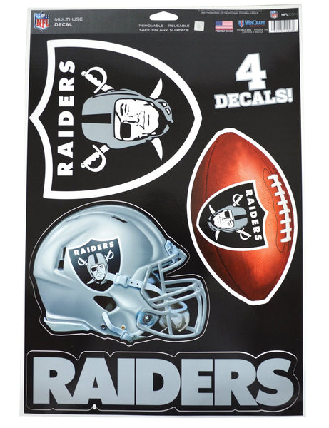 WinCraft Official National Football League Fan Shop Licensed NFL Shop Multi-use Decals (Oakland Raiders)