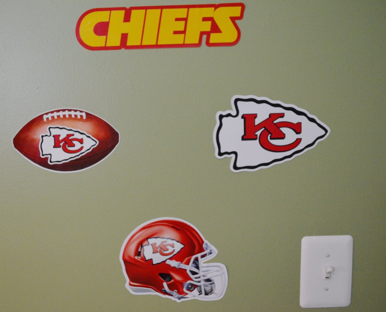 Official National Football League Fan Shop Licensed NFL Shop Multi-use Decals (Kansas City Chiefs)