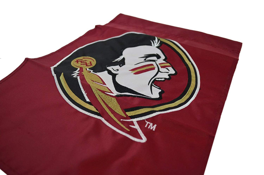 Party Animal Official National Collegiate Athletic Association Fan Shop Authentic NCAA 2-Pack Mini Embroidery Garden/Window Flag. Measures 15" x 10.5" with Window Hanger