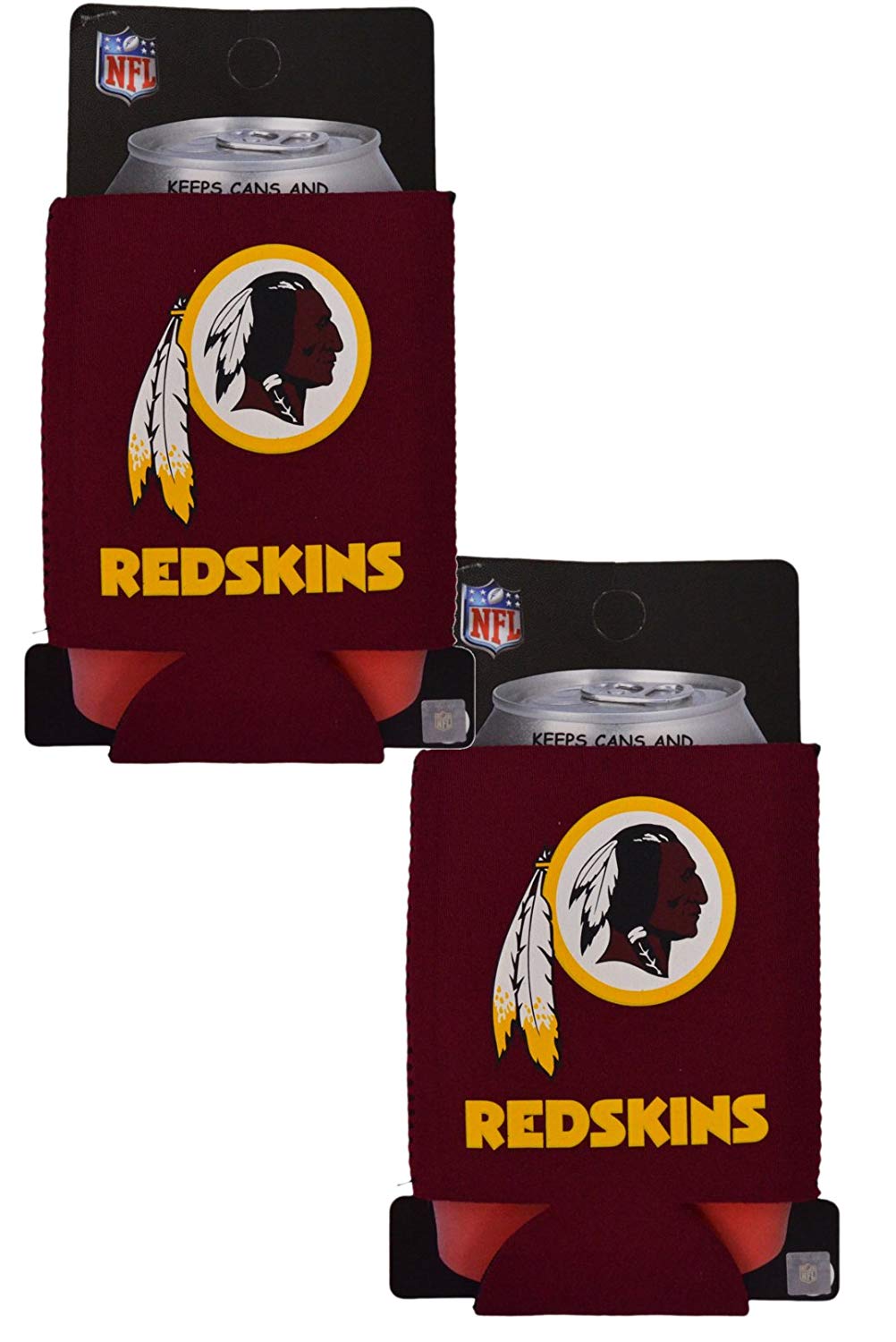 Official National Football League Fan Shop Authentic 2-Pack NFL Insulated 12 oz Can Cooler