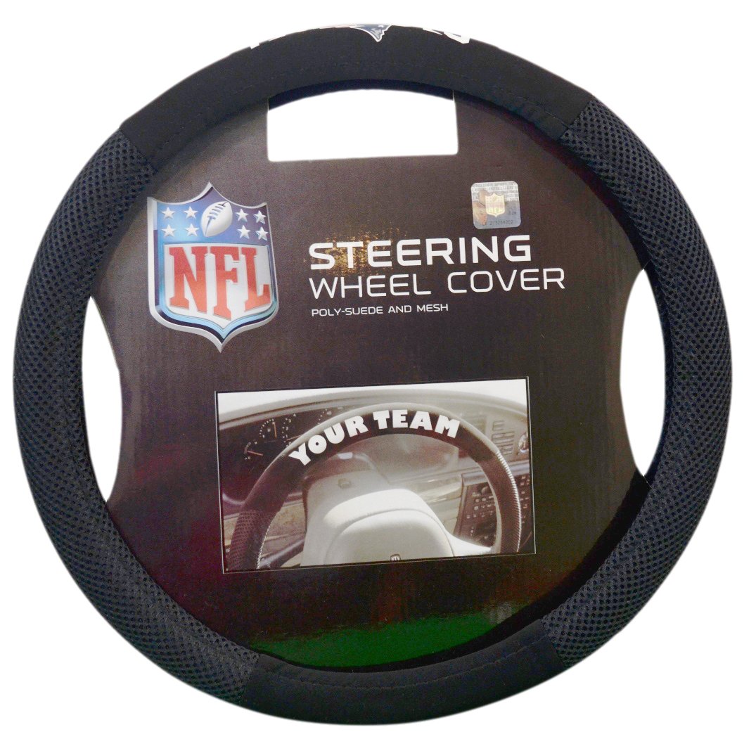 Fremont Die/TeamProMark Official National Football League Fan Shop Authentic NFL Auto Accessories Bundle - Team Steering Wheel Cover, Air Fresheners and Seat Belt Cover