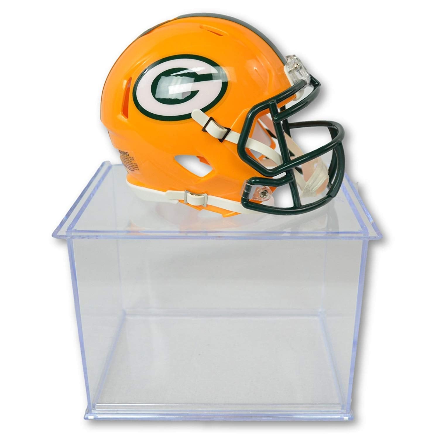 Official National Football League Fan Shop Authentic NFL Mini Speed Helmet and Display Case Bundle. Great Sports Fan Collectible - Office, Home or Man Cave