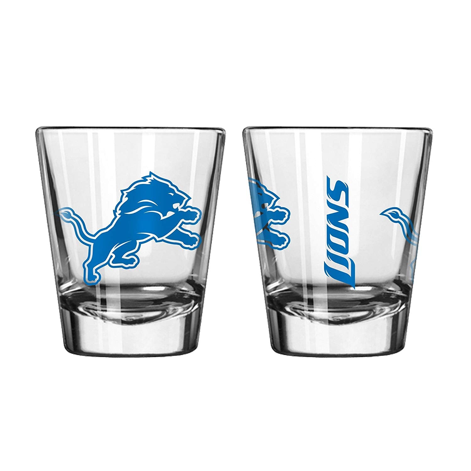 Official Fan Shop Authentic NFL Logo 2 oz Shot Glasses 2-Pack Bundle. Show Team Pride at Home, Your Bar or at The Tailgate. Gameday Shot Glasses for a Goodnight