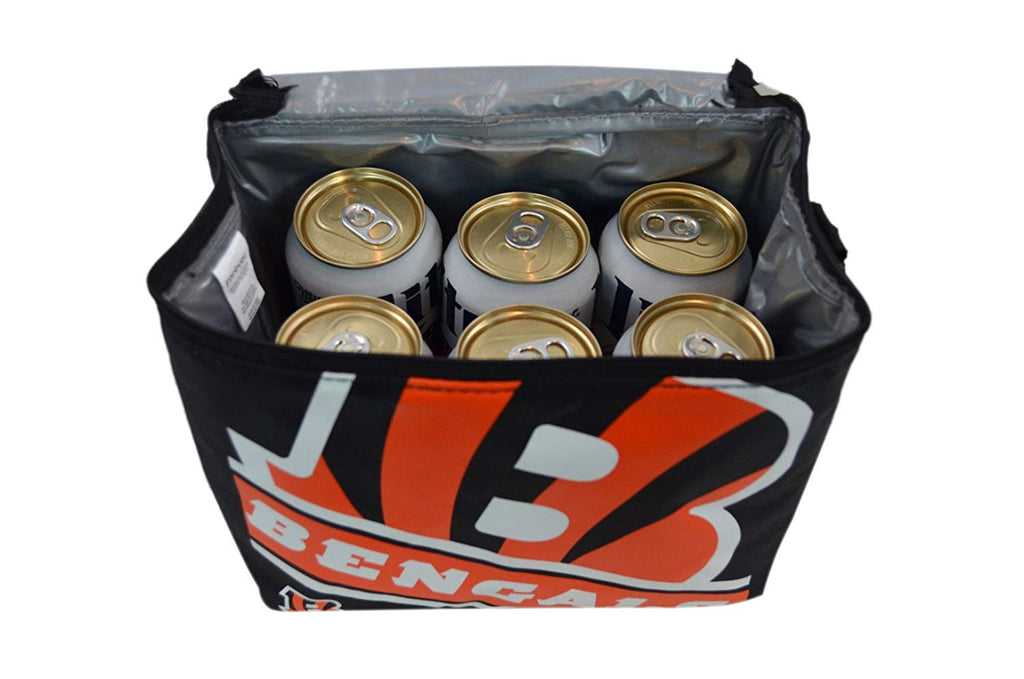 NFL Shop Collapsible Insulated Lunch Bag with Re-freezable Ice Packs Bundle
