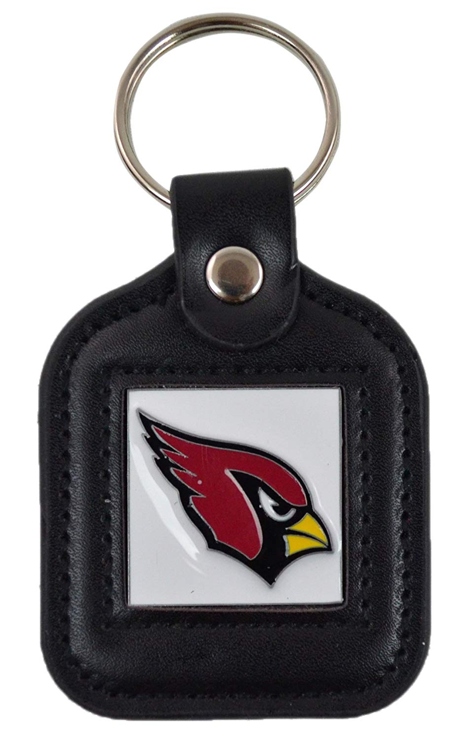 Official National Football League Fan Shop Authentic Genuine Leather NFL Trifold Wallet and Key Chain Bundled Set