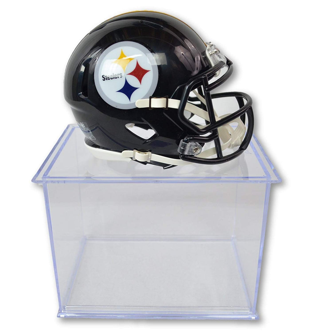 Official National Football League Fan Shop Authentic NFL Mini Speed Helmet and Display Case Bundle. Great Sports Fan Collectible - Office, Home or Man Cave