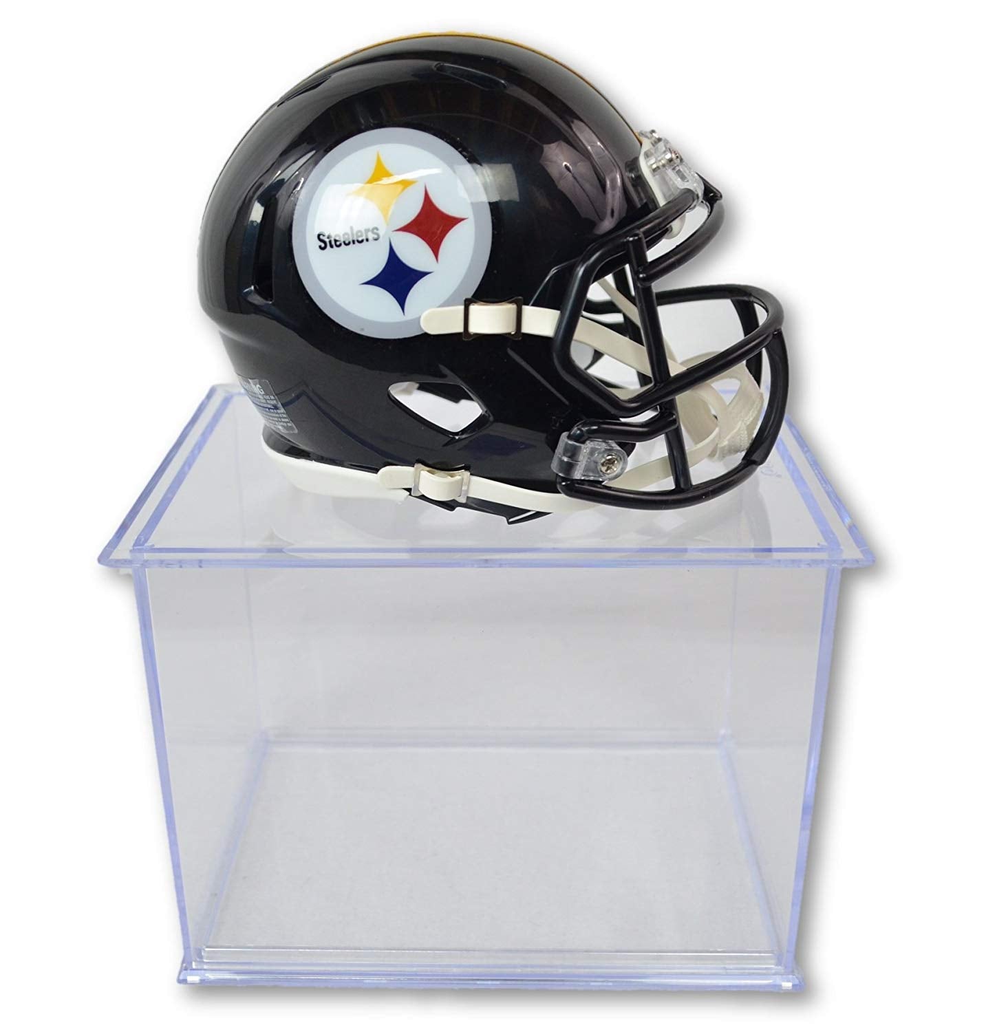 Official National Football League Fan Shop Authentic NFL Mini Speed Helmet and Display Case Bundle. Great Sports Fan Collectible - Office, Home or Man Cave