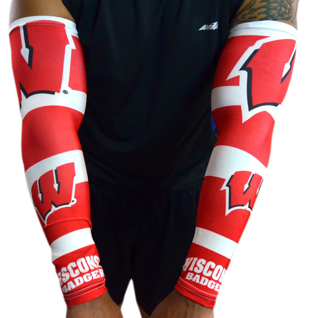 Official National Collegiate Athletic Association Fan Shop Authentic 2-pack NCAA Power Strong Arm Sleeve Set. Show Team Pride - Stay Comfortable and Warm Tailgating and at the Game