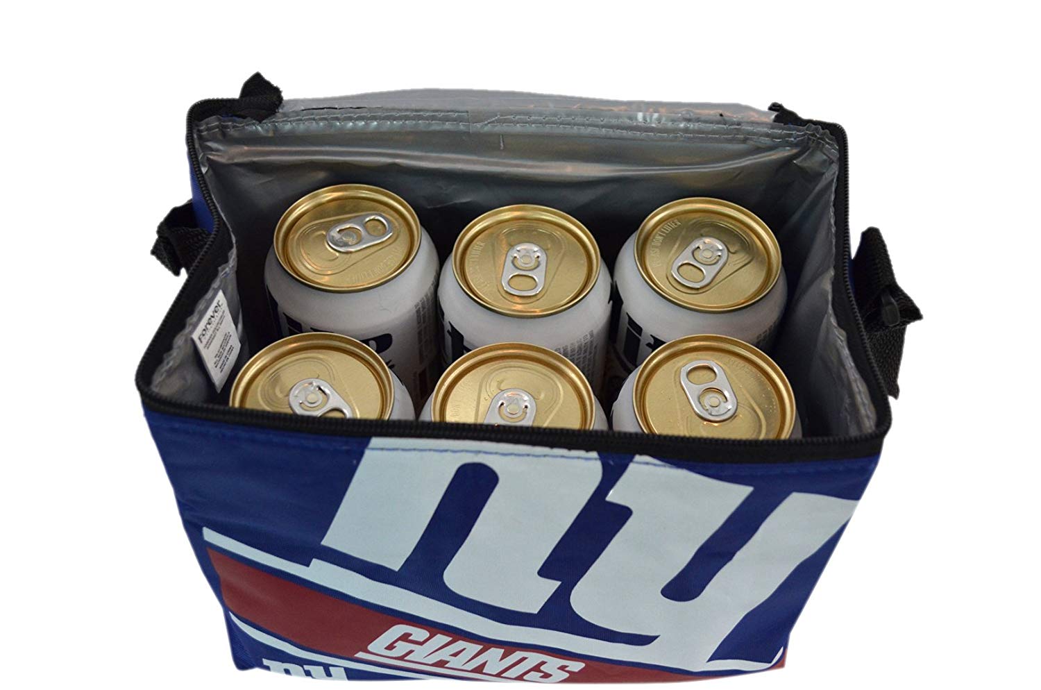 NFL Shop Collapsible Insulated Lunch Bag with Re-freezable Ice Packs Bundle