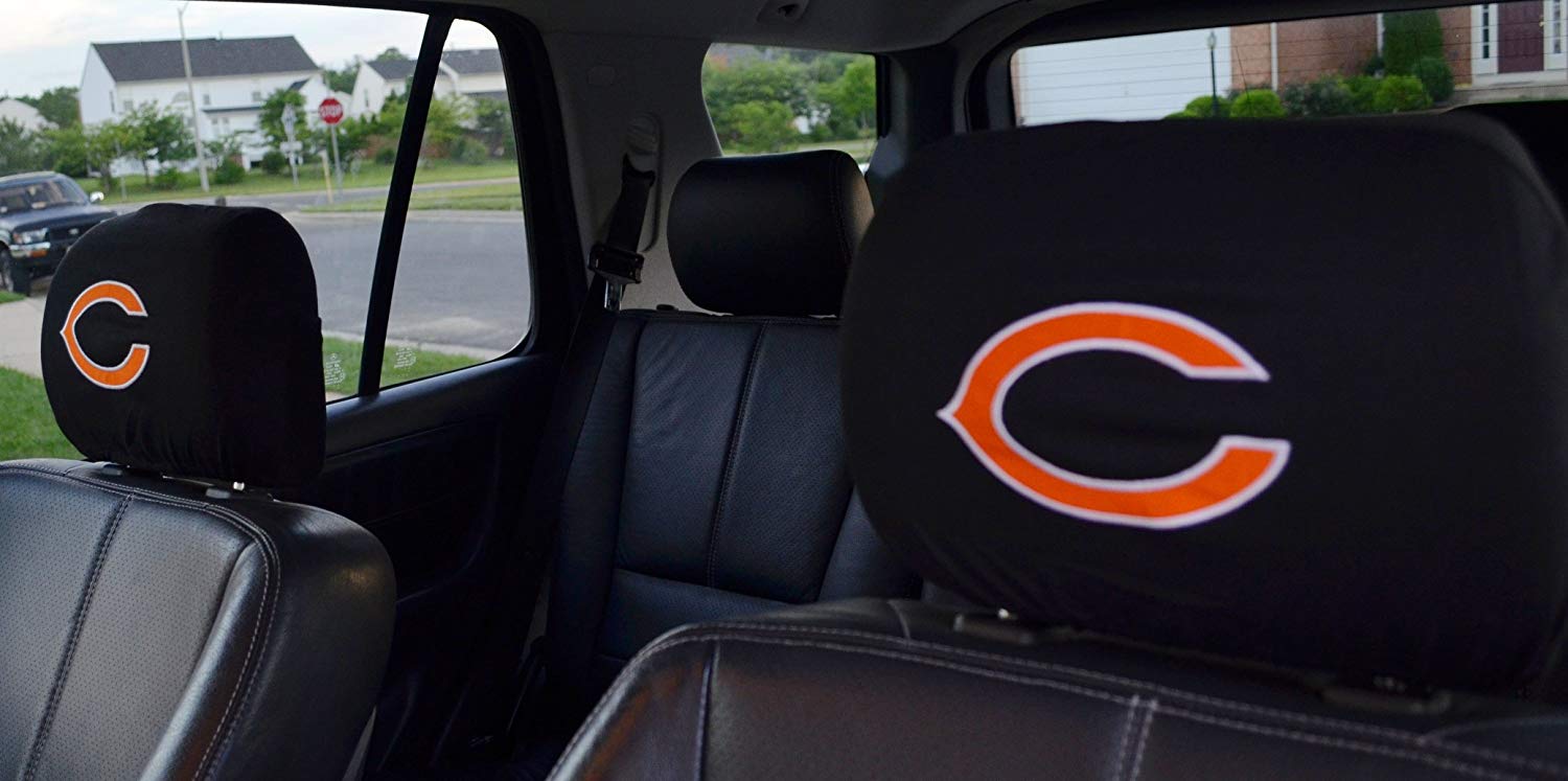 Official National Football League Fan Shop Authentic Headrest Cover (Chicago Bears)