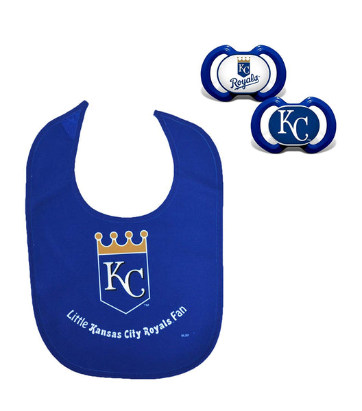 Official MLB Fan Shop Authentic Baby Pacifier and Bib Set. Start the Little Ones Out Early in Joining the Number One Major League Baseball Fans