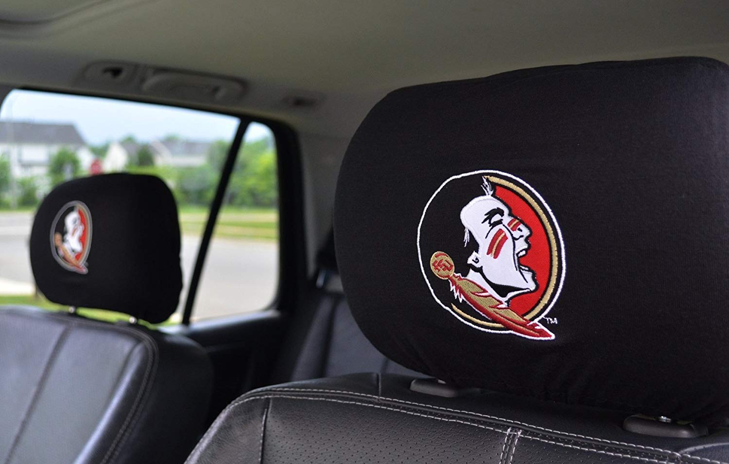 Headrest Cover Official National Collegiate Athletic Association Fan Shop Authentic NCAA Show School Pride Everywhere You Drive