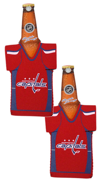 Official National Hockey League Fan Shop Authentic NHL 2-pack Team Jersey Insulated Bottle Cooler (Washington Capitals)