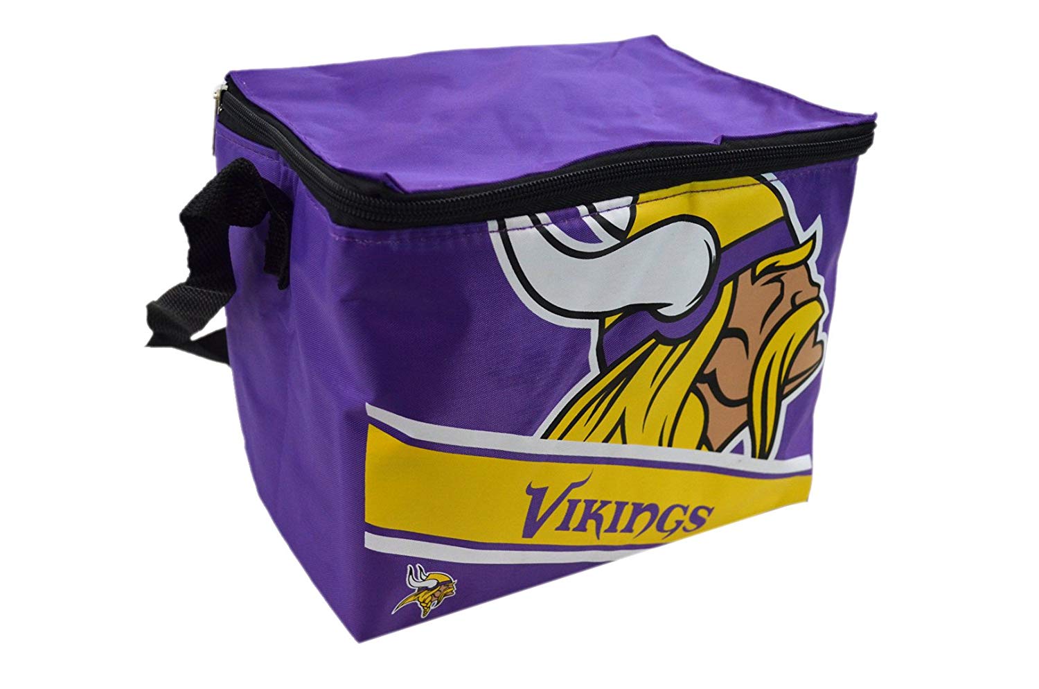 NFL Shop Collapsible Insulated Lunch Bag with Re-freezable Ice Packs Bundle