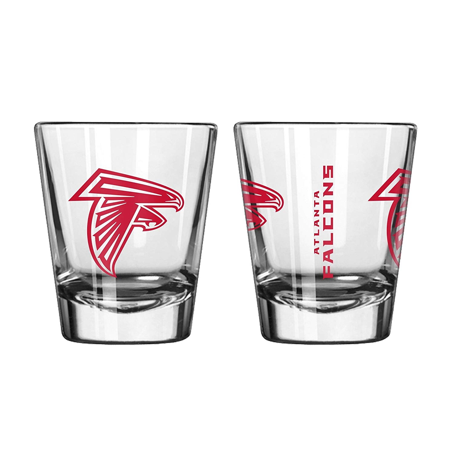 Official Fan Shop Authentic NFL Logo 2 oz Shot Glasses 2-Pack Bundle. Show Team Pride at Home, Your Bar or at The Tailgate. Gameday Shot Glasses for a Goodnight