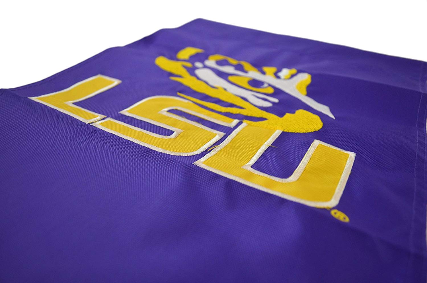 Party Animal Official National Collegiate Athletic Association Fan Shop Authentic NCAA 2-Pack Mini Embroidery Garden/Window Flag. Measures 15" x 10.5" with Window Hanger