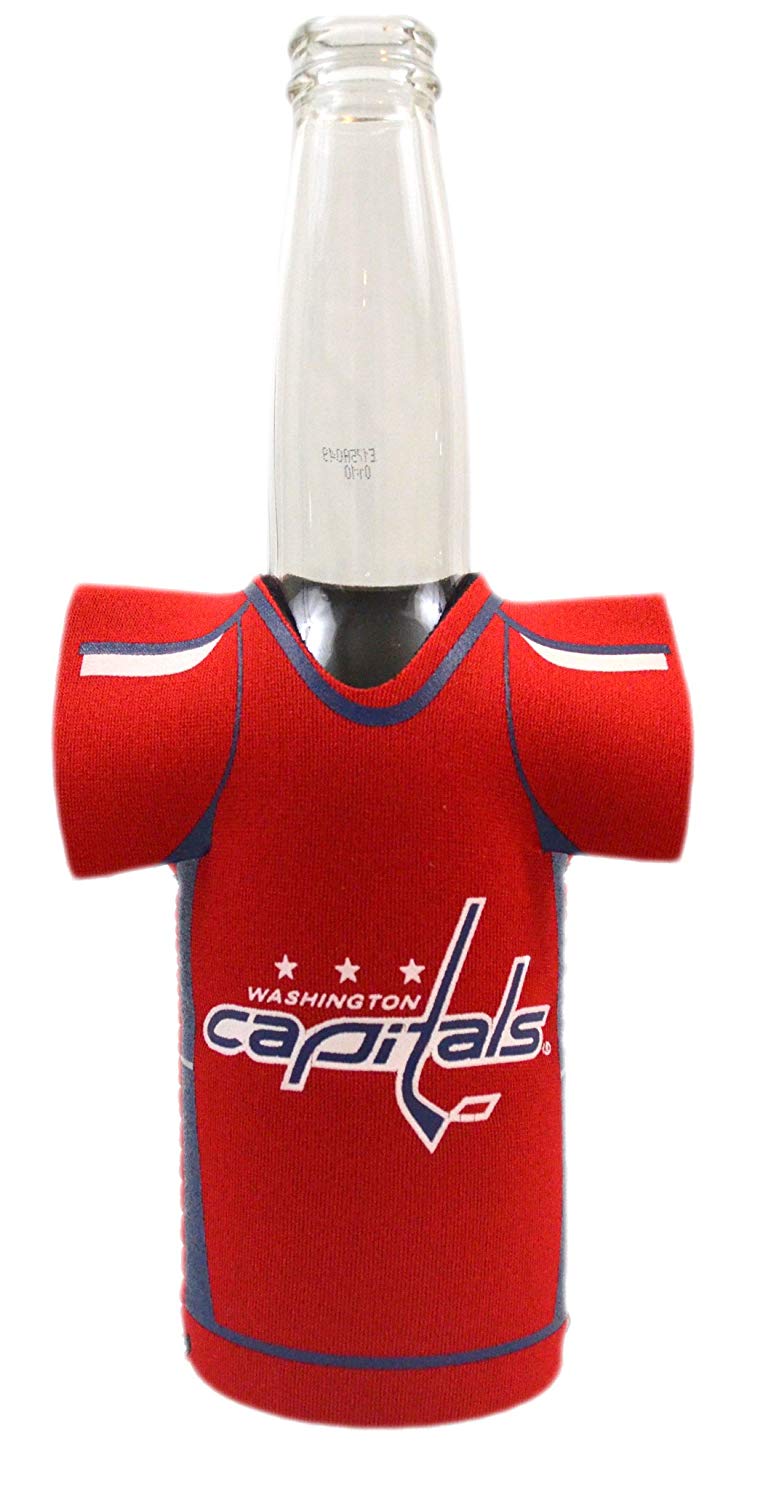 Official National Hockey League Fan Shop Authentic NHL 2-pack Team Jersey Insulated Bottle Cooler (Washington Capitals)