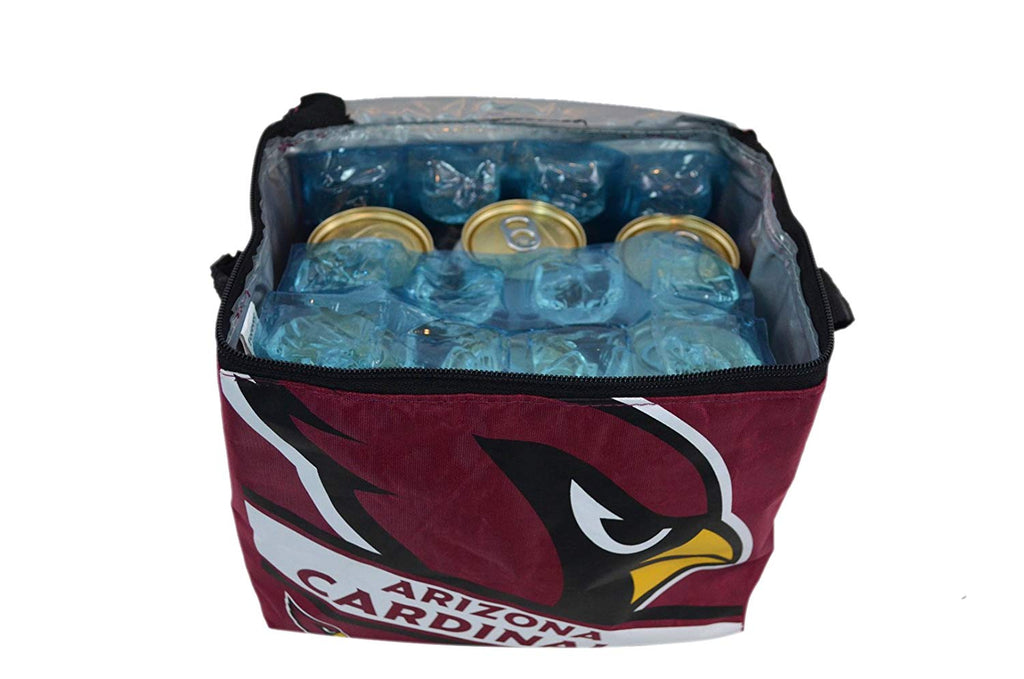NFL Shop Collapsible Insulated Lunch Bag with Re-freezable Ice Packs Bundle