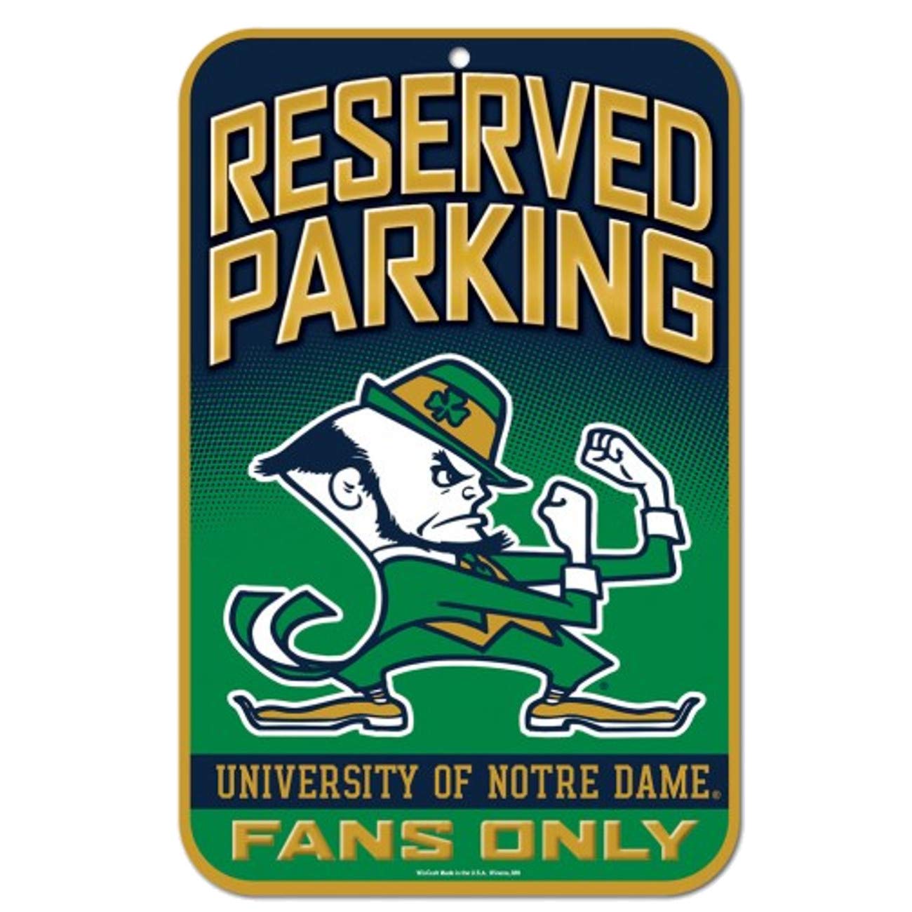 NCAA Official National Collegiate Athletic Association Fan Shop Hi-Res Parking Sign. Stake Your Territory with This Sign. Great for The Office or Man Cave. This 11" X 17" Sign Stakes Your Team