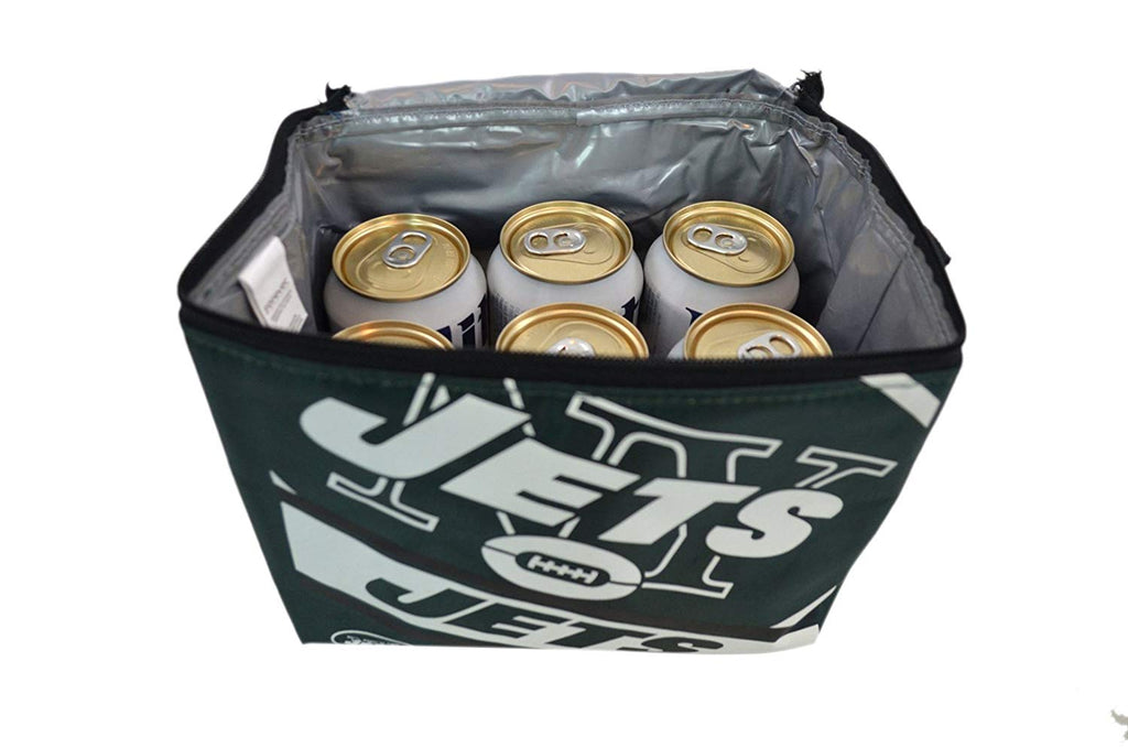 NFL Shop Collapsible Insulated Lunch Bag with Re-freezable Ice Packs Bundle