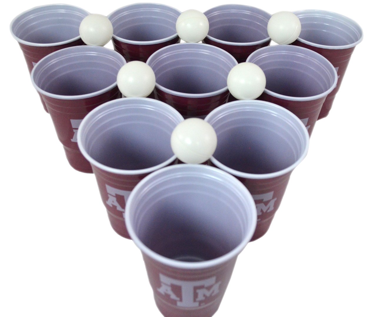 NCAA Fan Shop Beer Pong Set. Rep Your School, Alma Mater or Favorite Team with The Classic Game of College Beer Pong - Comes with 22 Cups and 6 Ping Pong Balls