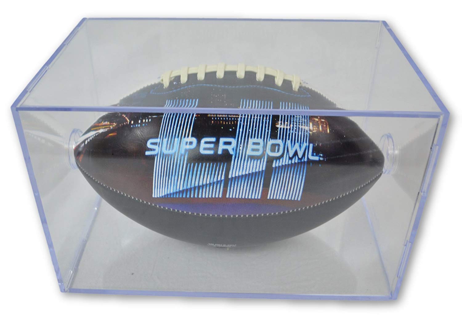 Jarden Sports Licensing/Pro-Mold Official National Football League Fan Shop Authentic NFL Signature Series Super Bowl Ball and Display Case. Great Collectible Bundle for the office or Man Cave
