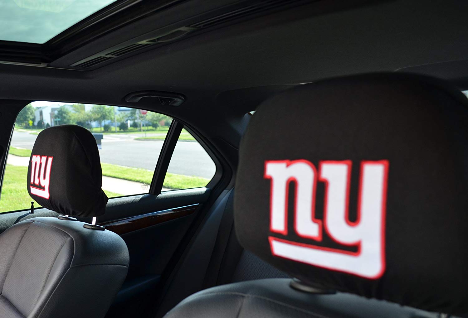 Official National Football League Fan Shop Authentic Headrest Cover (New York Giants)