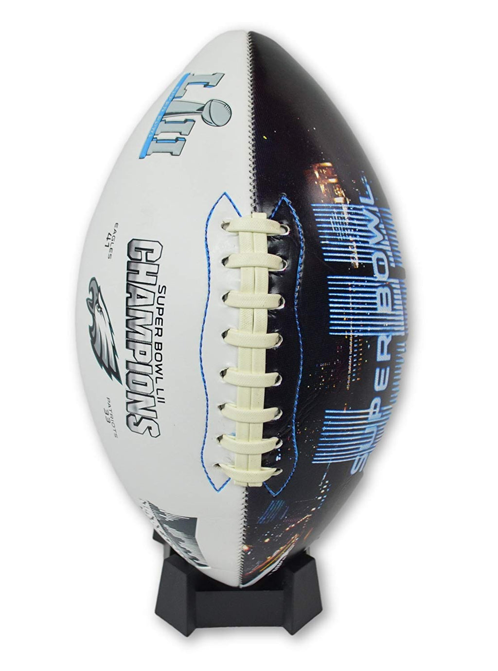 Jarden Sports Licensing/Pro-Mold Official National Football League Fan Shop Authentic NFL Signature Series Super Bowl Ball and Display Case. Great Collectible Bundle for the office or Man Cave
