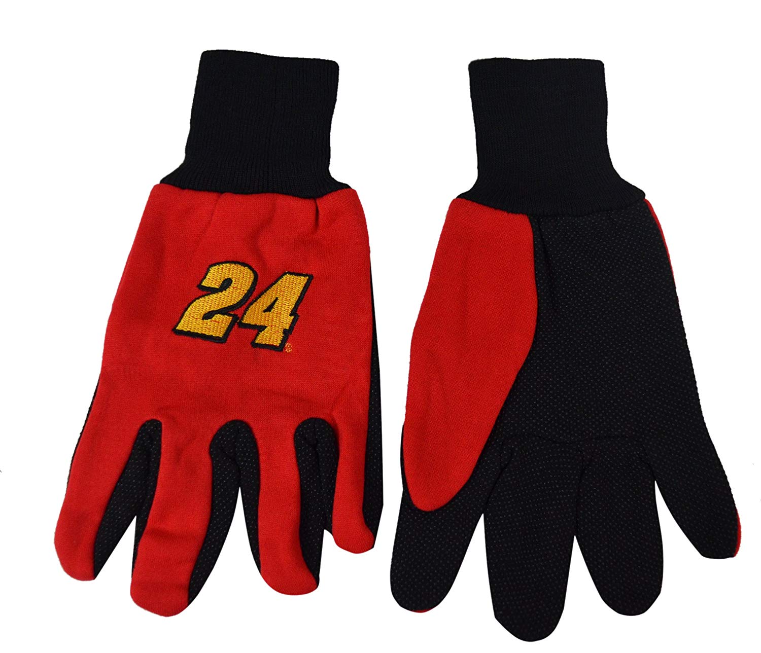 Official NASCAR Fan Shop Authentic 2-Pack Utility Work Glove Set. Show Pride for your favorite NASCAR driver while working on your vehicle at home or work