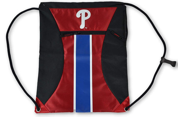 Forever CollectiblesInc Official Major League Baseball Fan Shop MLB Team Drawstring Backpack. Premium Quality with Sternum Cord Clip
