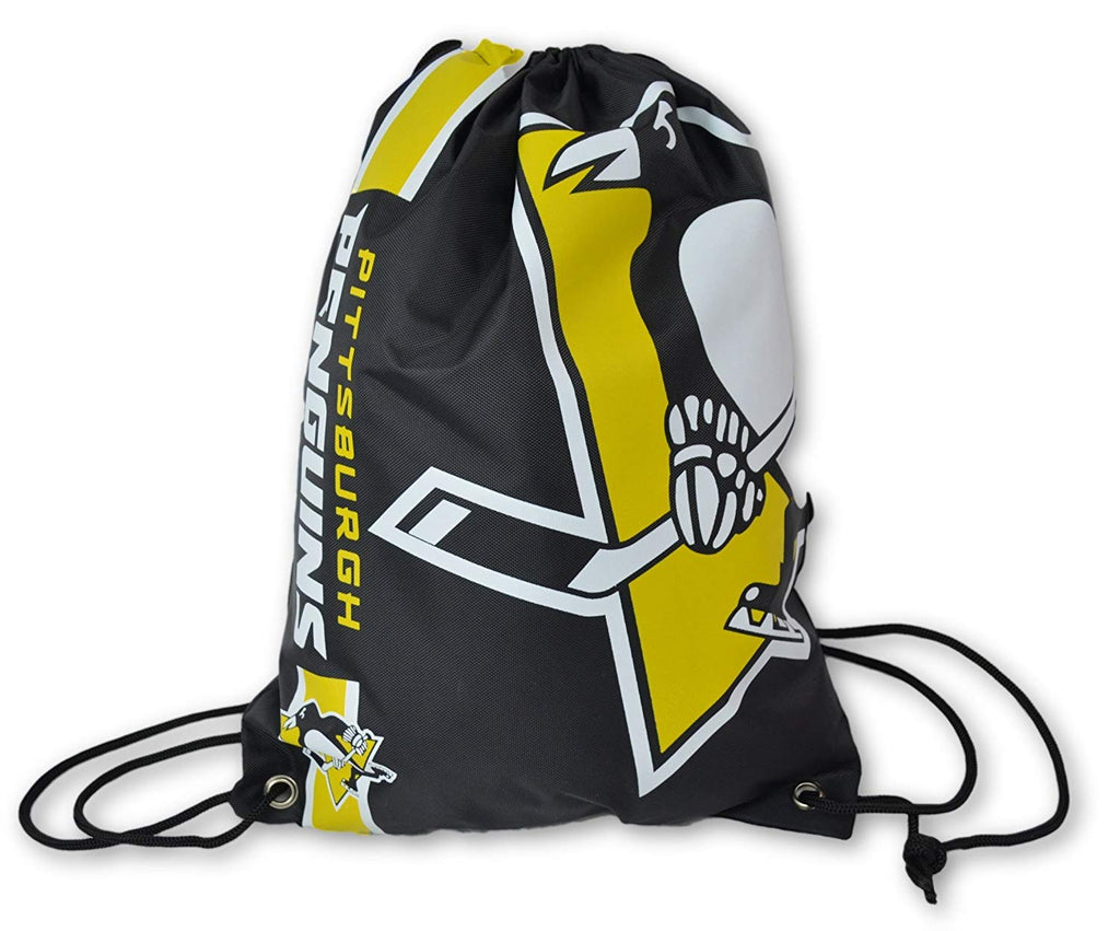 Official National Hockey League Fan Shop Authentic Drawstring NHL Back Sack (Pittsburgh Penguins)