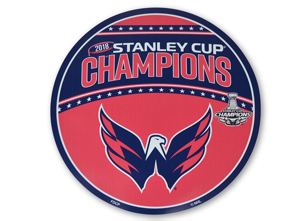 NHL Washington Capitals 12" Vinyl Magnet, Red & Navy,