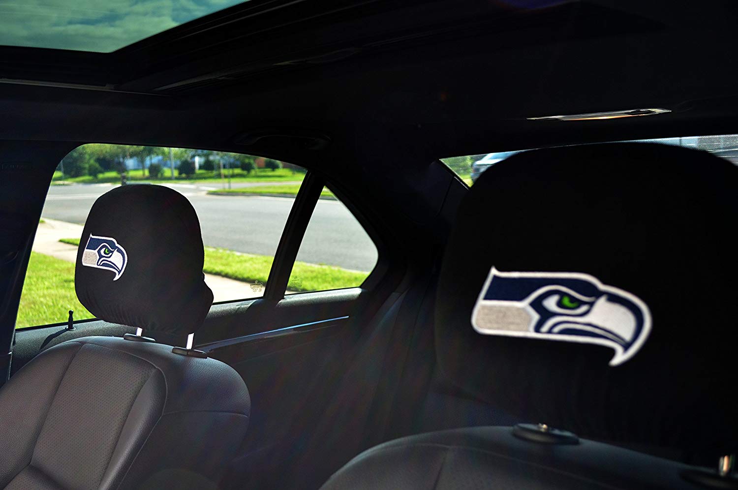 Team ProMark Official National Football League Fan Shop Authentic Headrest Cover (Seattle Seahawks)