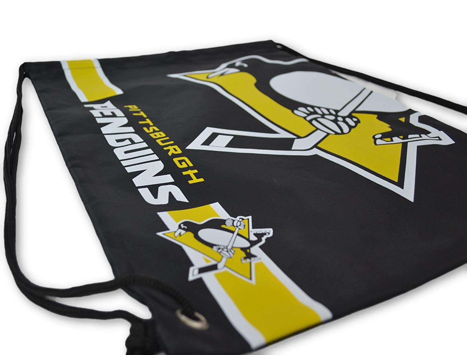 Official National Hockey League Fan Shop Authentic Drawstring NHL Back Sack (Pittsburgh Penguins)
